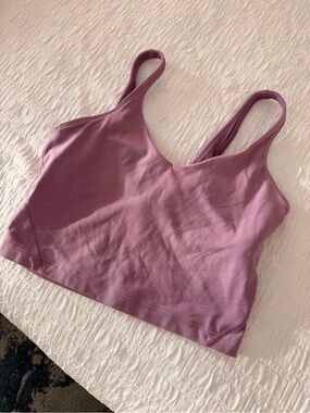 Lululemon Mauve Crop Sports Bra